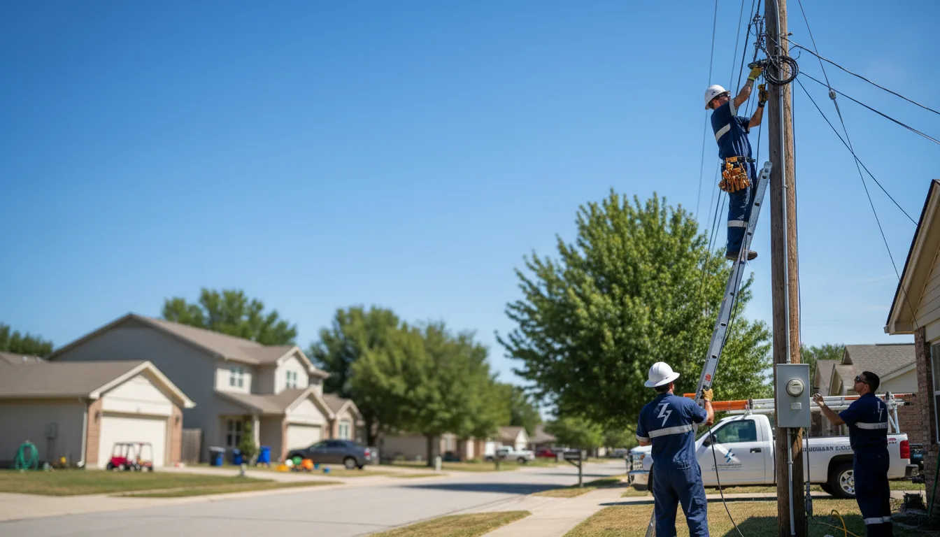 Residential electrician providing installation services in Oxford, IA